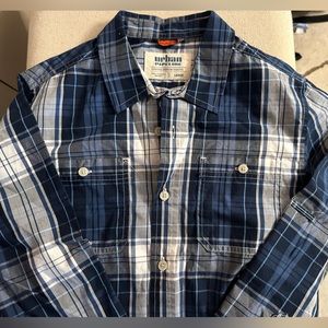 Plaid button down shirt